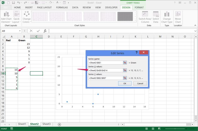 how do you name the x and y axis on excel for mac